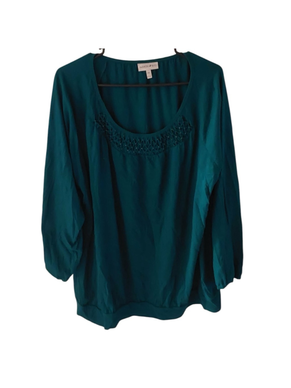 Women's FASHION BUG Teal Blouse Plus Size 2X
